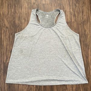 Grey racer back tank